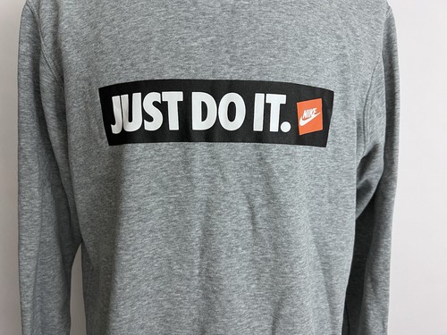 Nike Felpa Uomo XL Grigio Pile Interno Just Do It Retrò JDI Morbida 928699-063 - Foto 4 di 11