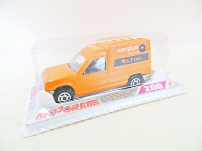 MAJORETTE 233 ''RENAULT EXPRESS 5 EUROPCAR VAN''. 1:53 Vintage MIB/BOXED
