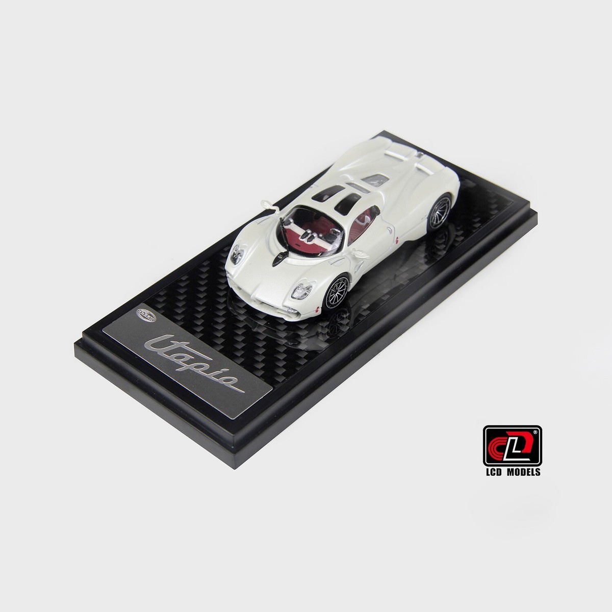 LCD Models 1:64 - Pagani Utopia Coupe White - Diecast Model | eBay
