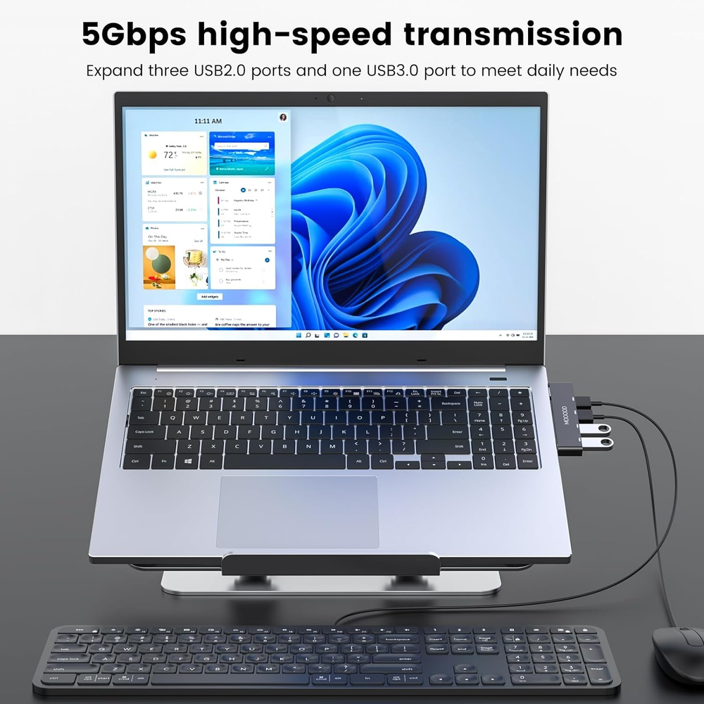 3-Port USB 3.0 Hub Adapter for Laptop PC Mac Expand Connectivity 3-Port USB 3.0 Hub Adapter for Laptop PC Mac Expand Connectivity