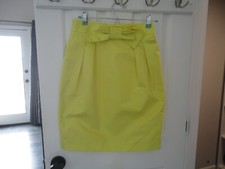 BLUMARINE BLUGIRL Skirt/neon yellow/S/bow accent/pencil/42