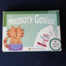 SHICHIDA FLASHCARD TENSAI Memory Genius Set F GOOD USED CONDITION