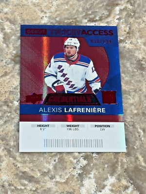 2020-21 UD Credentials Debut Ticket Access Red Alexis LaFreniere #150 /199