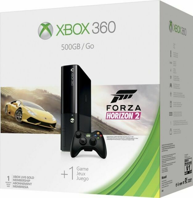 Microsoft Xbox 360 500GB Black Console with Forza Horizon 2 for 