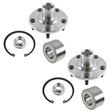 2 New Front Wheel Hub Bearing Kits Fit 2005-2010 Honda Odyssey With Nuts Clips