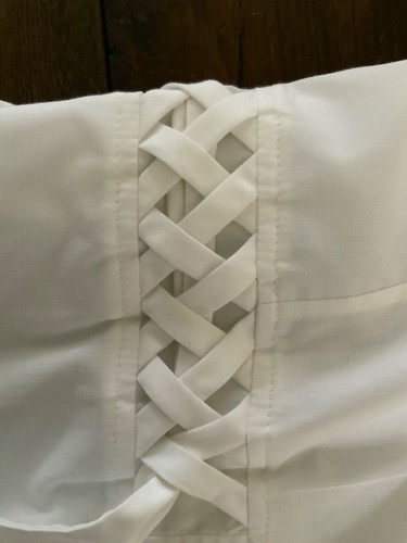 Woman’s Veronique Branquinho white gaufre pleated summer dress size 40 - Picture 5 of 11