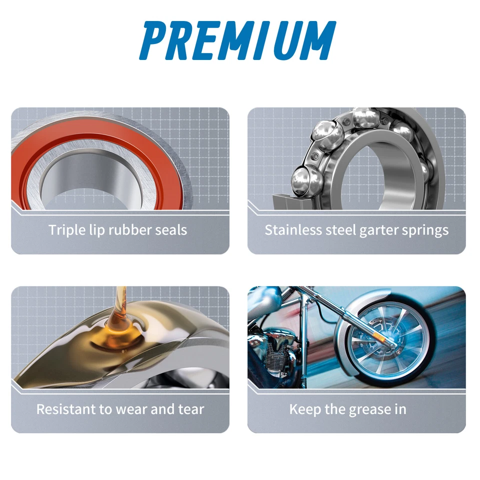 Rolamentos de roda traseiros ABS para Harley Electra Glide Road Glide Road King 09-24 - Imagem 4 de 4