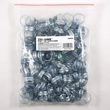100 pc Hose Clamps 5/16" to 7/8" Radiator Adjustable Band Steel