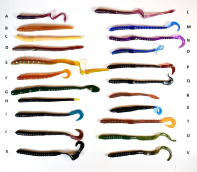 130-Piece Soft Plastic WORM TACKLE BAIT KIT BOX Zoom Gambler Culprit  Cordell etc