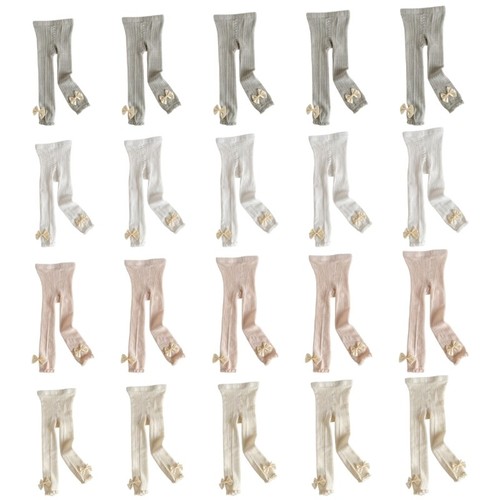 Cotton Leggings for Little Girls Lightweight Stretchy Design Baby Tights Soft - Picture 2 of 27