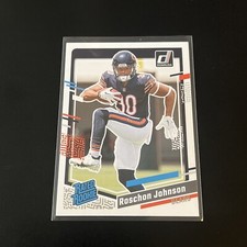 Roschon Johnson RC 2023 Donruss #314 NFL Bears Rated Rookie