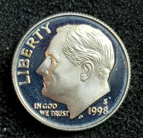 1998-S  Proof Silver Roosevelt Dimes, Free Shipping (178-21)