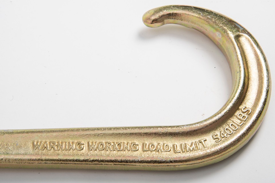 G70 Steel 15" J Hook Tow Axle Strap Wrecker Roll Back Clevis W - Foto 8