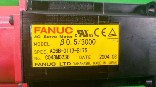 FANUC SERVO MOTOR A06B-0113-B175 (USADO) DHL ENVÍO INTERNACIONAL - Imagen 4 de 9