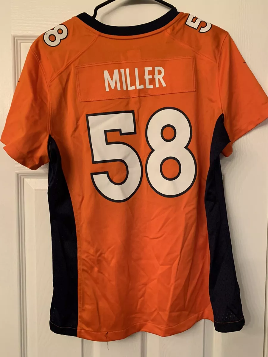 Nike On Field Denver Broncos Von Miller Jersey 58 Youth Size Large