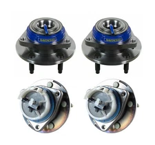Moog Front & Rear Wheel Bearing & Hub Assemblies Kit For Buick Chevy Saturn FWD