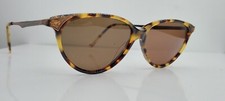 Vintage Anne Klein Tortoise Oval Cat-Eyed Sunglasses Frames Hong Kong
