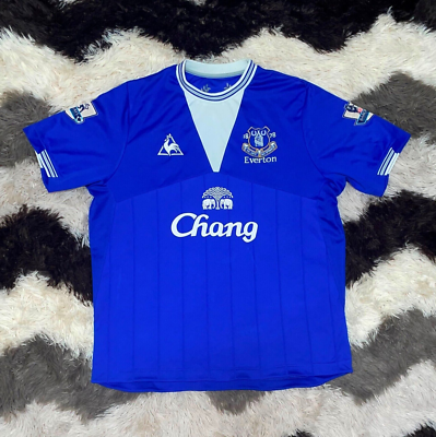 EVERTON 2009/2010 HOME #5 HEITINGA FOOTBALL SHIRT JERSEY LE COQ