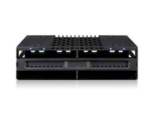 ICY DOCK 4 Bay 2.5 SAS/SATA SSD/HDD Tool Free Mobile Rack for 5.25" Bay  fle...