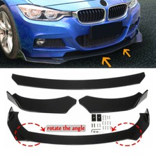Universal Gloss Black Car Front Bumper Chin Protector Lip Body Spoiler Splitter