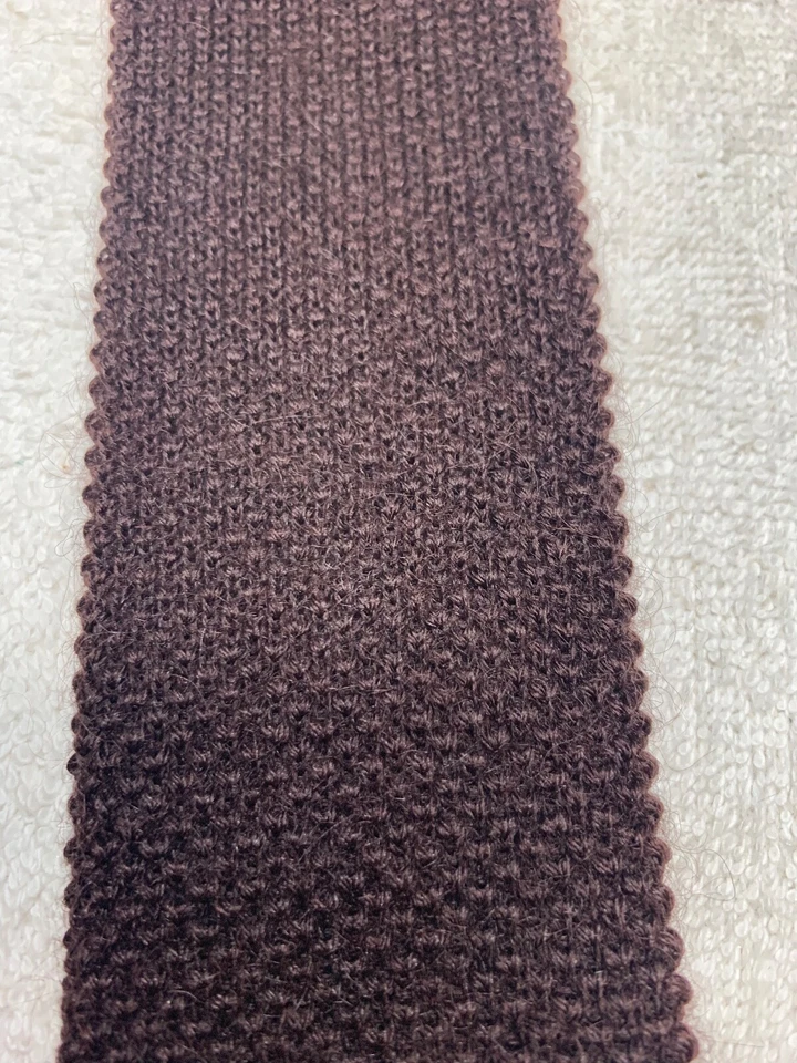 CORBATA GALLO VINTAGE NIÑOS AÑOS 40-70 MODA DIVERTIDA MARRÓN EXTREMO CUADRADO 2,5 X 53 Foto 3 de 4