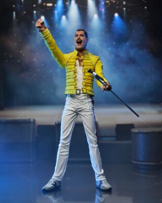 Rock Music Queen Action Figure Freddie Mercury (Yellow Jacket) 18 cm NECA