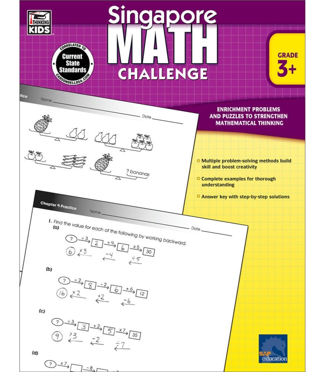 Singapore Math Challenge Workbook - Grade 3+ Condition: Like New | eBay
