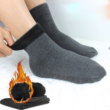 5 Pair of Men Thick Warm Socks Soft Cotton Blend Lounge Bed Sock Winer Comfy New