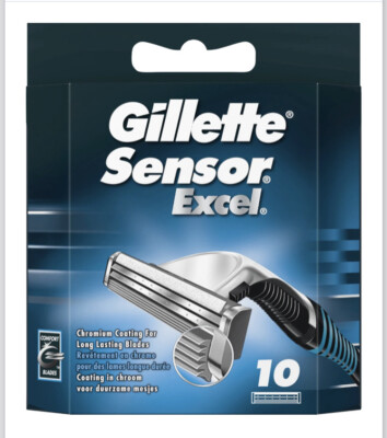 Gillette Sensor Excel Rasierklingen 2 x 10 Pack 20 Klingen 100% OVP