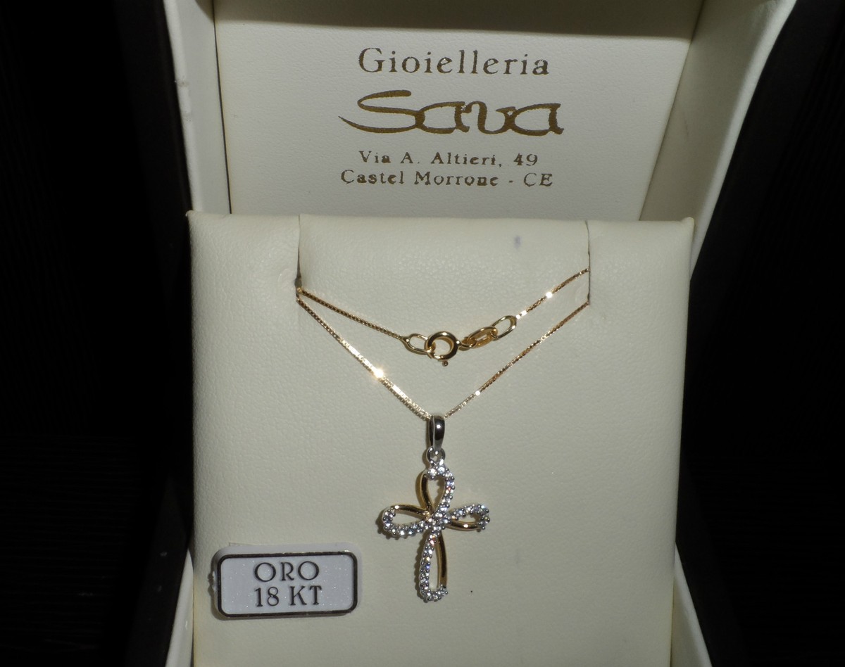 Ciondolo Croce In Argento Sterling Con Zirconi - Limani London, 7,50 Grammi, Confezione Regalo Da 5,5 Cm - 3