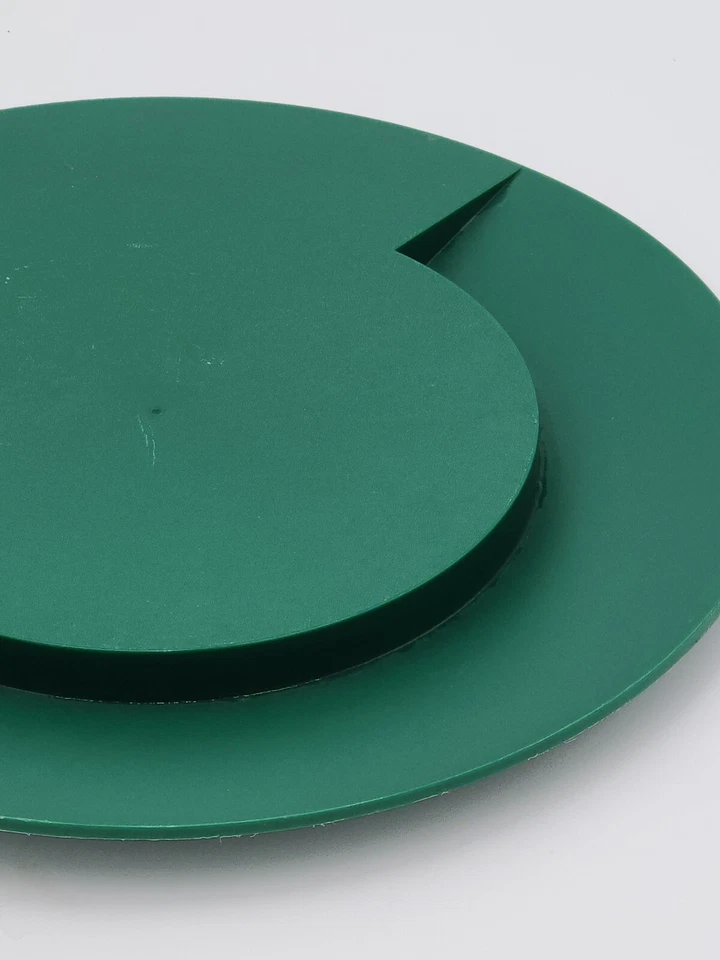 VINTAGE CHEESE & CRACKER SERVING TRAY TUPPERWARE ROUND GREEN#3306 - Image 2 of 4