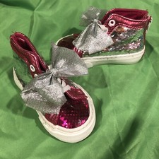Jojo Siwa Pink Silver High Top Sneaker - Toddler Size 7 151473 Free Shipping