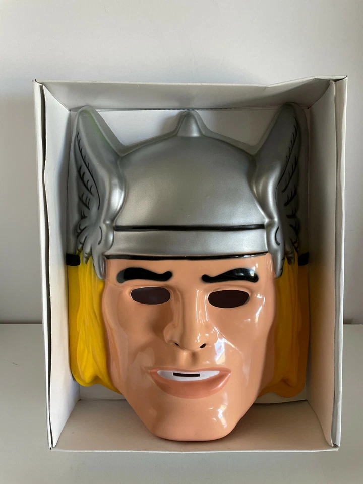 Ben Cooper Marvel Comics Thor Vacuform Adult Mask Halloween Cosplay Superhero - Image 2 of 4