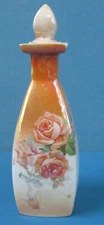Antique RS Germany Rose Perfume Bottle w/ Stopper