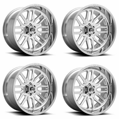 Set 4 of Fuel D721 Ignite 22x12 6x5.5 -43mm Polished Wheels Offroad Truck SUV Ri
