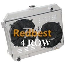 4 Row Radiatorshroudfan Fit 68-74 Dodge Plymouth Mopar Big Block 383 426 440ci