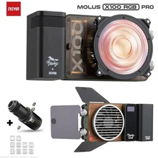 ZHIYUN MOLUS X100 RGB PRO 100W Pocket RGB Video Light w/ Mini Spotlight ZY Mount