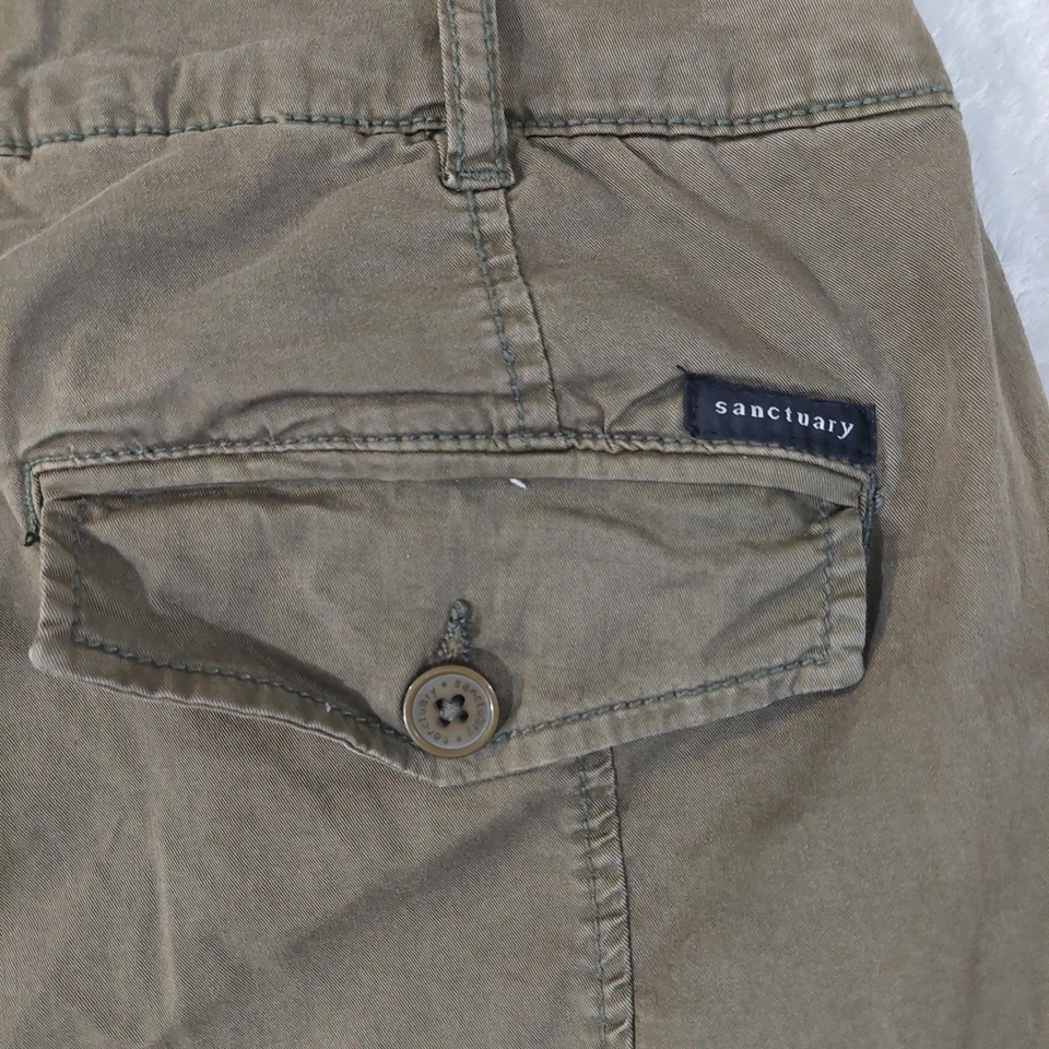 Sanctuary Standard Surplus Olive Green Cargo Pants Womens Size 16W - Image 2 of 4