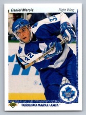 1990 Upper Deck Daniel Marois #179 Toronto Maple Leafs