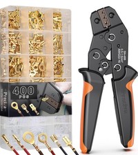 Pinza Crimpatrice Faston Capicorda 0,5-1,5mm² Set 400 Pezzi