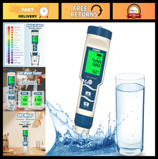 Digital 4-in-1 pH Meter, ORP  Temp Tester, Hydrogen Water Quality Tester, High