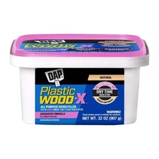 DAP 00543 Plastic Wood-X Indoor/Outdoor Natural Paintable Wood Filler 32 oz.