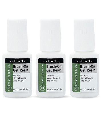 IBD 5 Second Brush On Nail Glue Gel Resin   Strong Nail Glue for Broken, Cracked