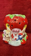 Strawberry Shortcake Ceramic Night Light Vintage 1980 With Working Light 