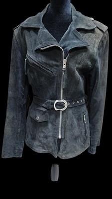 Harley Davidson Women's XSMALL Black Leather Fringed Jacket