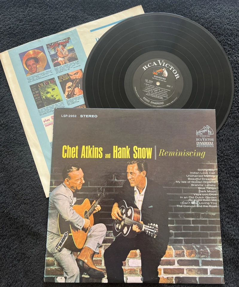 Chet Atkins And Hank Snow – Reminiscing Vinyl LP US 1964 CLEANED/TESTED NM VIDEO - Image 2 of 4