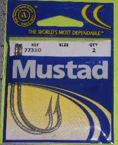 Mustad 7731DT9/02 7731D # 9/0 2Ct KnifeEdge Point Sea Demon Hook - Image 2 of 2