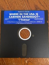 Where in the U.S.A. is Carmen SanDiego by Broderbund for Apple II image
