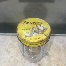 Osterizer Liquefier Blender Mini Blend Container Blend & Store 8 Oz Clear