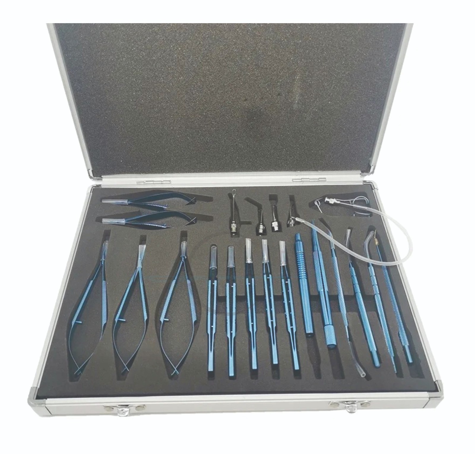 Micro Surgery Instruments Tympanoplasty Microvascular Clamp Suture Set 21 Kit